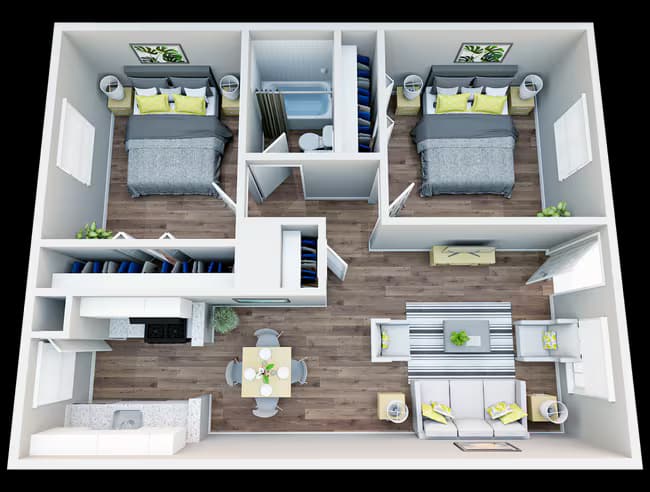 Unit 215 207 floor plan