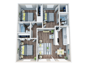 3X2 C1R 308 floor plan