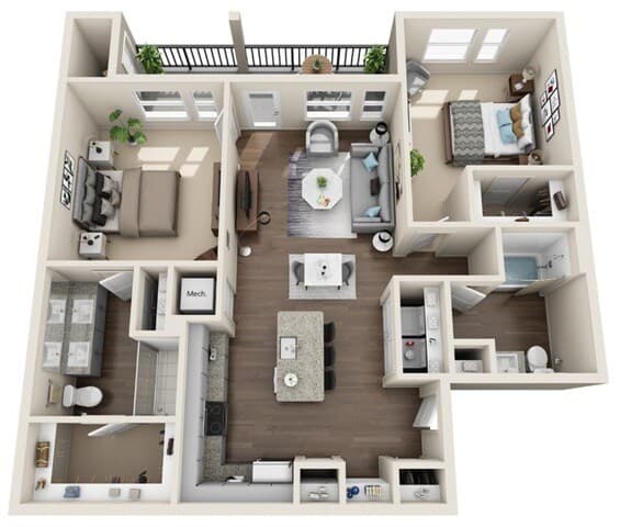 The Bonnell 7-7203 floor plan
