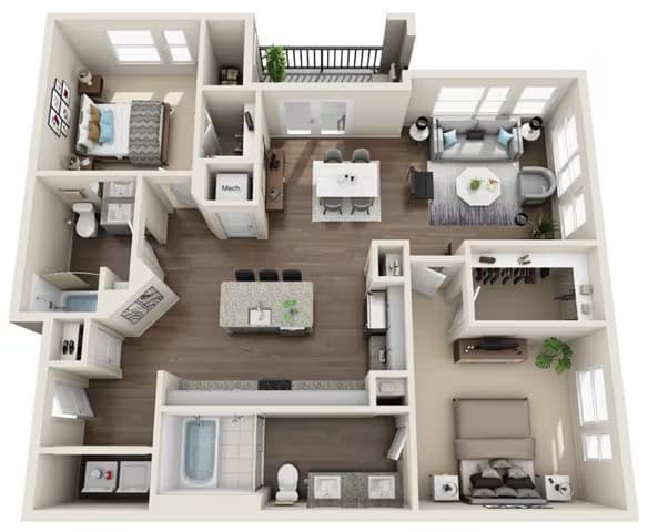 Unit 5-5300 2-2113 floor plan