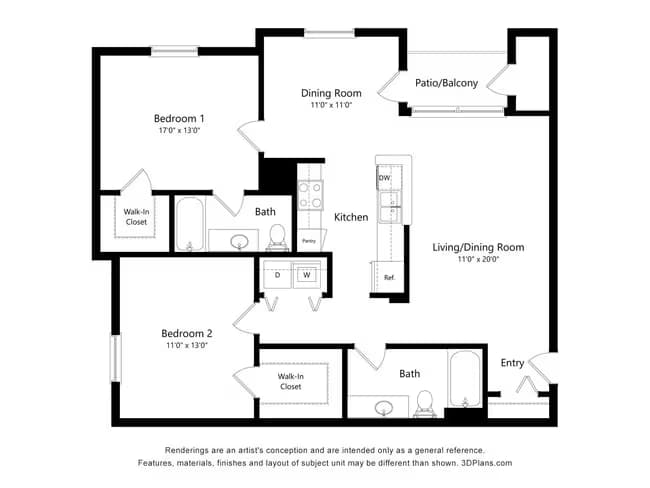 Unit 938 935 floor plan