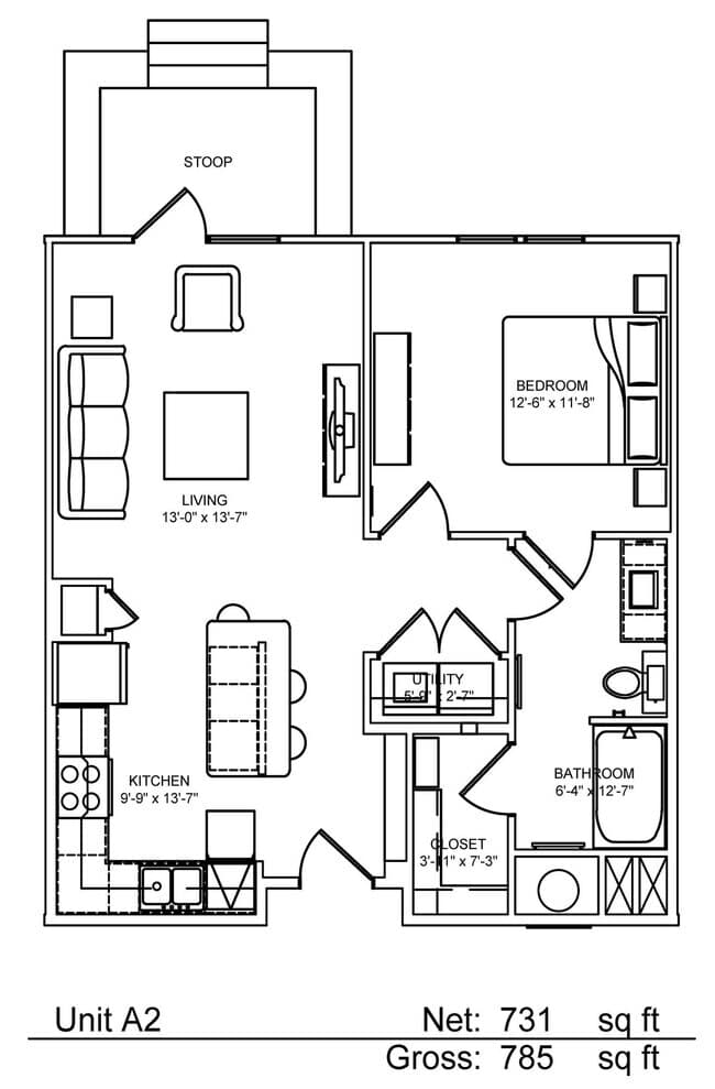 Unit 4103 1109 floor plan