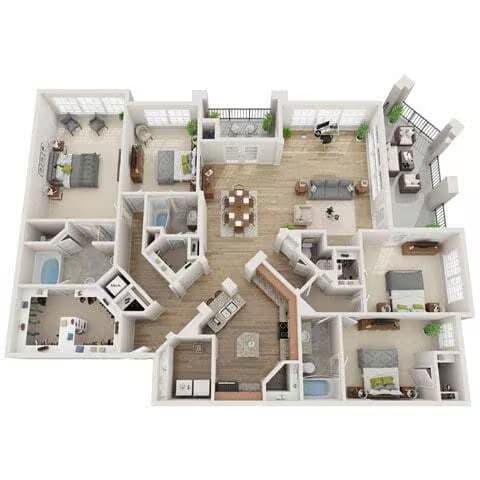 Unit 9202 8206 floor plan