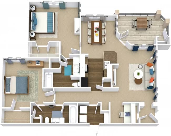 Unit 1221 1127 floor plan