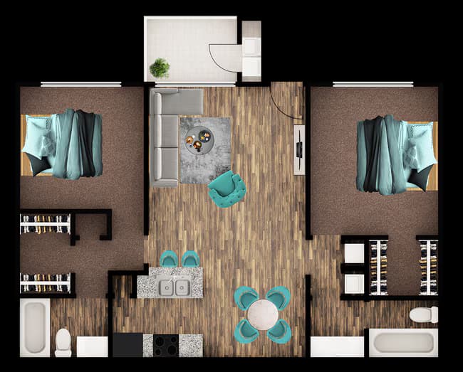 Unit 2912 2312 floor plan