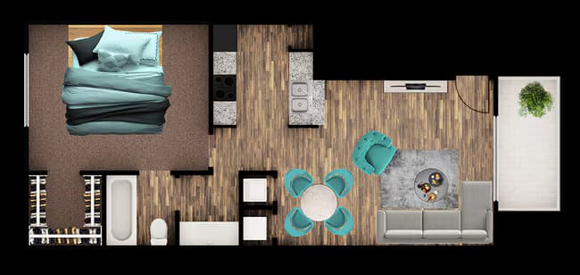 Unit 1210 0406 floor plan