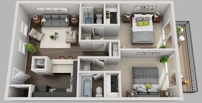 Unit 344 344 floor plan
