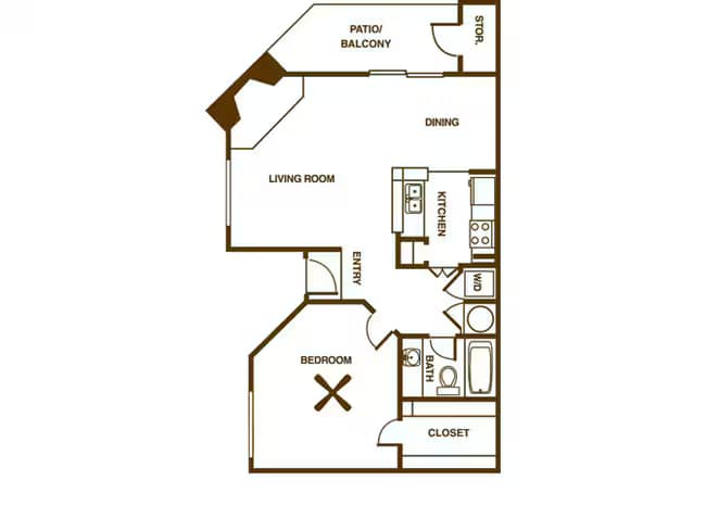 Unit 2116 2815 floor plan