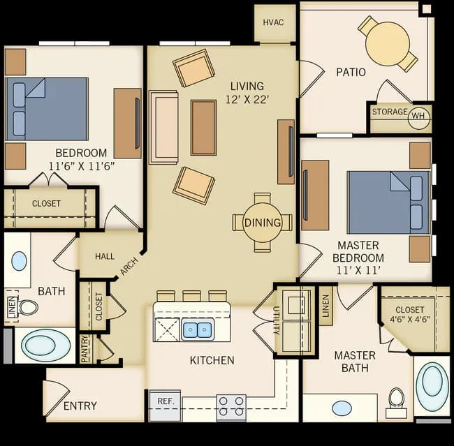 Unit 19109 19201 floor plan
