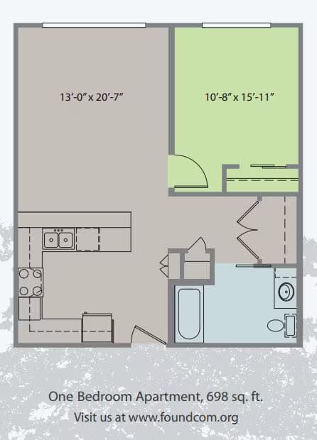 Unit 405 309 floor plan