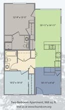 2x2 223 floor plan