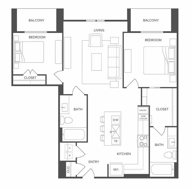 Unit 1-319 1-319 floor plan