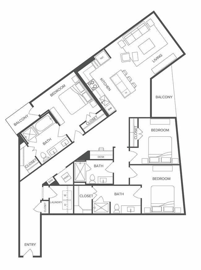 Unit 1-205 1-205 floor plan