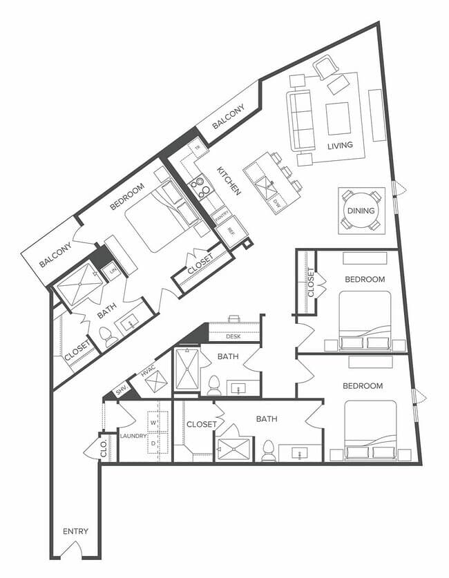 Unit 1-305 1-305 floor plan