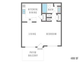 Studio 901 Silver Sands 15-1504 floor plan
