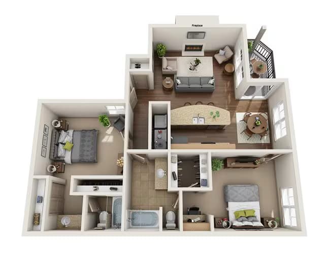 Unit 1711 1711 floor plan