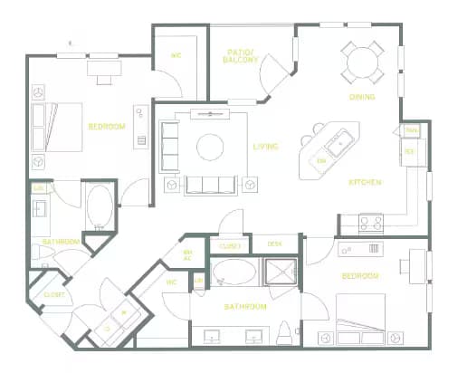 Unit 2307 2307 floor plan