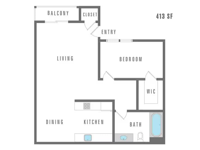 Studio 11845 West 18-1812 floor plan