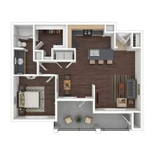 1B 08205 floor plan