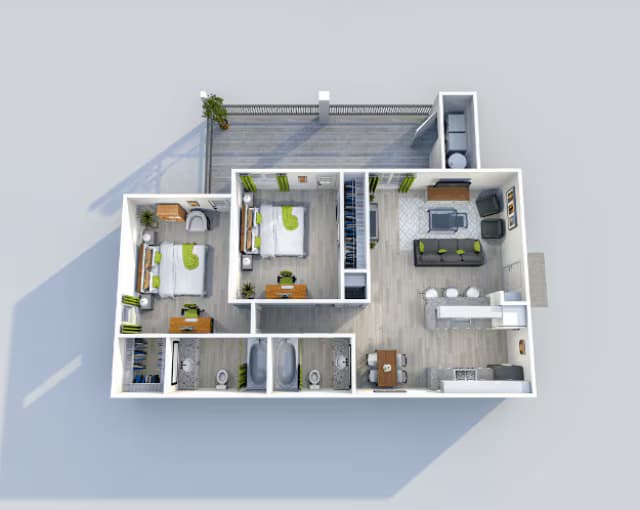 The 870 1512 floor plan
