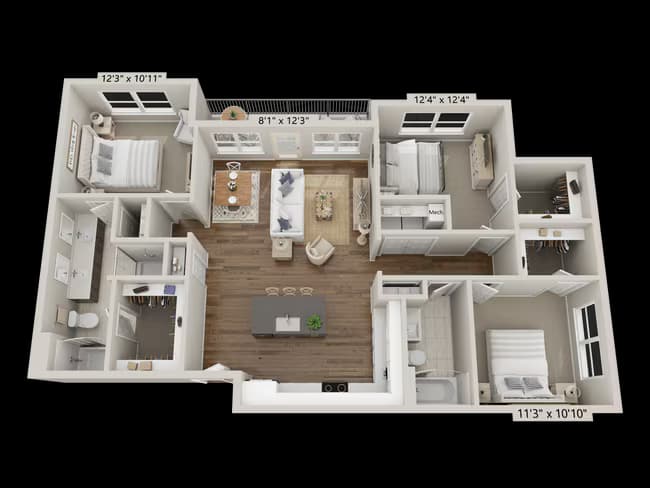 Unit 4301 4301 floor plan