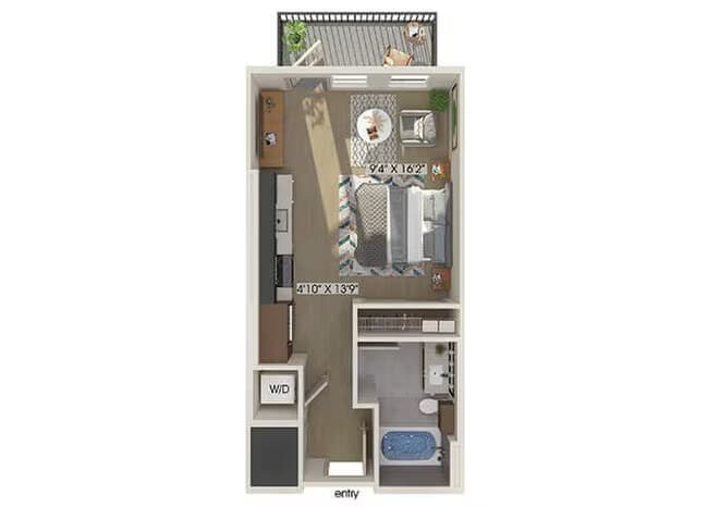 Unit 1148 1344 floor plan
