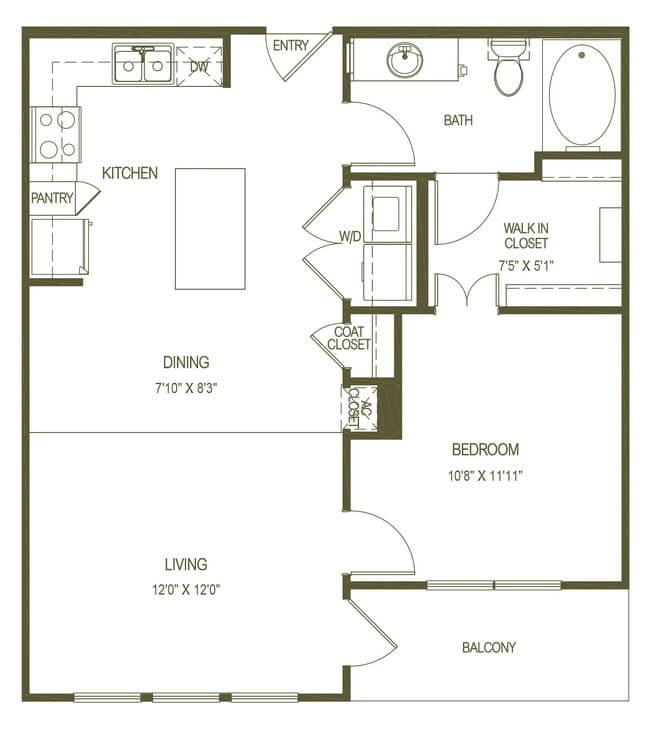 Unit 411 411 floor plan