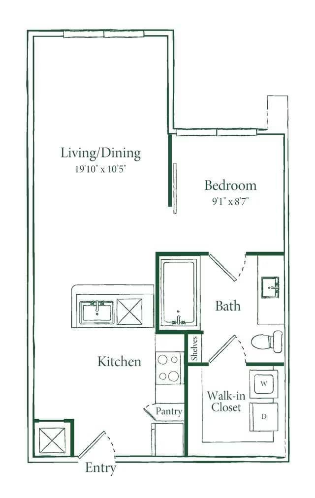 A5 1-1308 floor plan