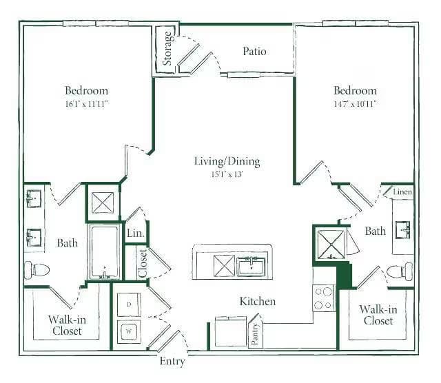 Unit 3-3227 3-3227 floor plan