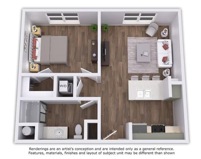 A1 - Alt 1 - 1 Bed 8303 floor plan