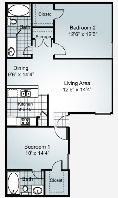Unit 263 249 floor plan