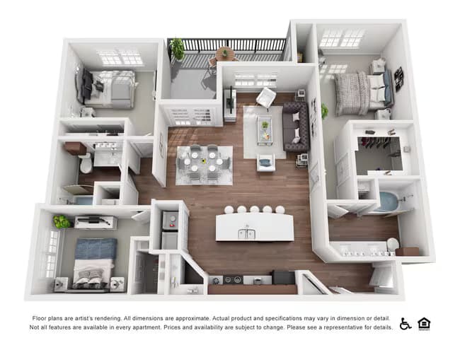 Unit 15103 12203 floor plan