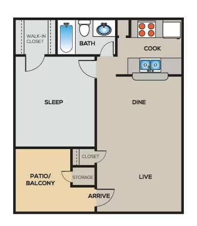 Unit 1620 1501 floor plan