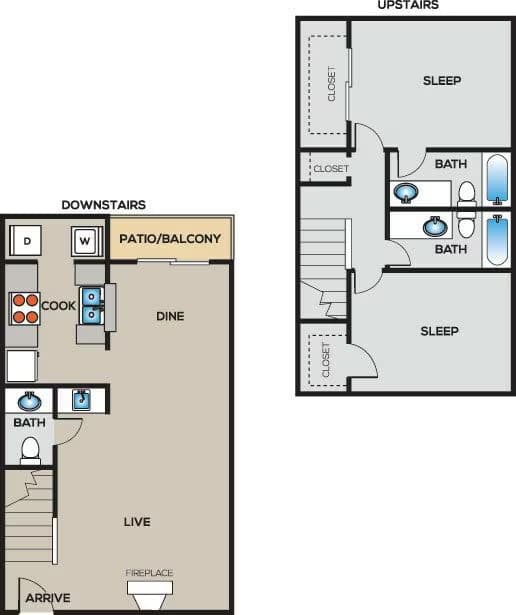 Unit 1406 1905 floor plan