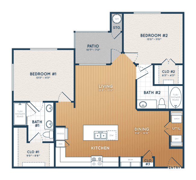 Unit 12302 9102 floor plan
