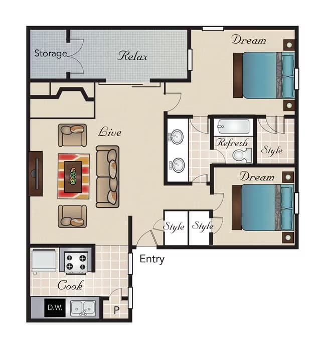 Unit S0103 S0103 floor plan