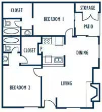 B2 D0502 floor plan