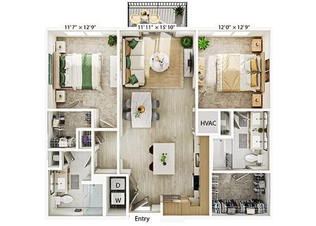 Unit 2405 2405 floor plan