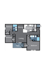 The 1216 1334 floor plan