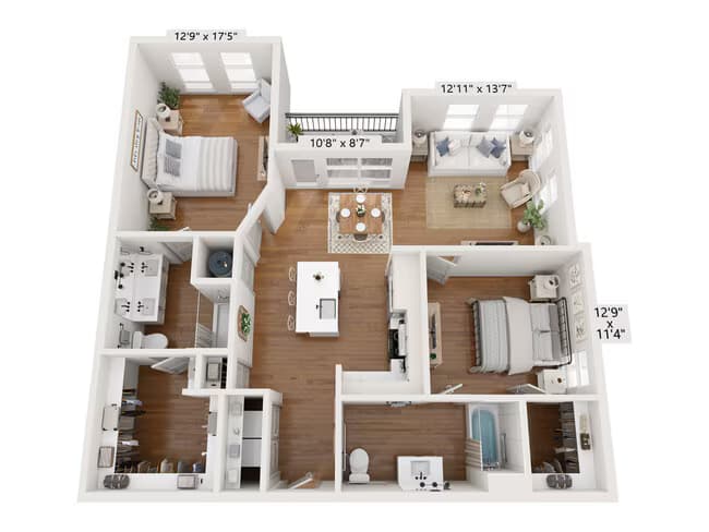 Unit 2101 1101 floor plan