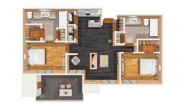 2x2 706 floor plan