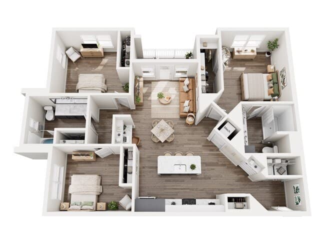 Unit 1307 1307 floor plan