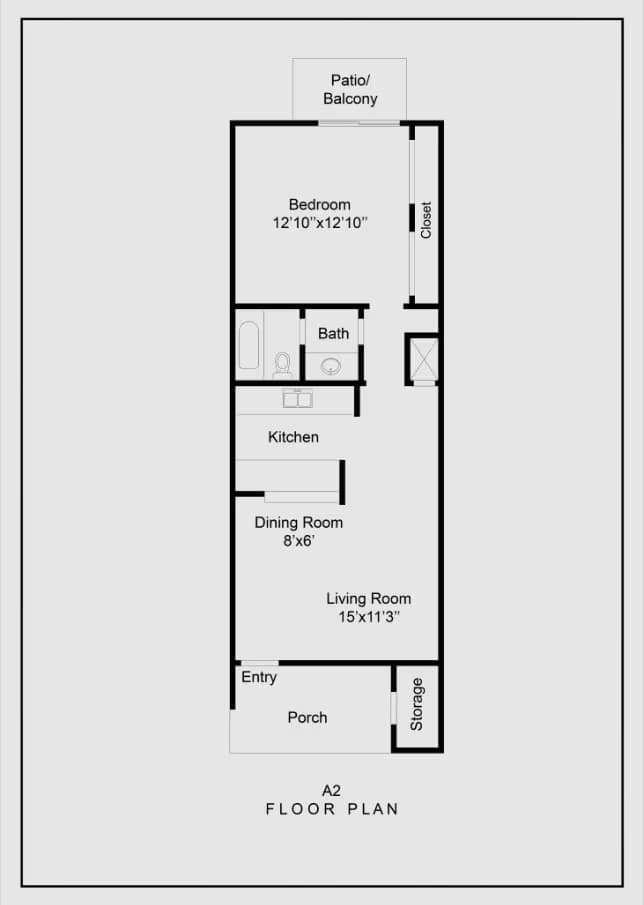 A2 B8 floor plan