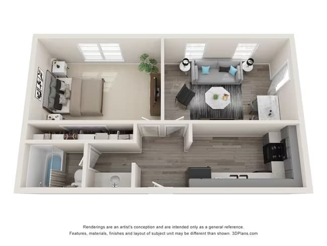 1x1 274 floor plan
