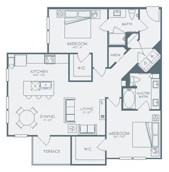 Unit 4301 4301 floor plan