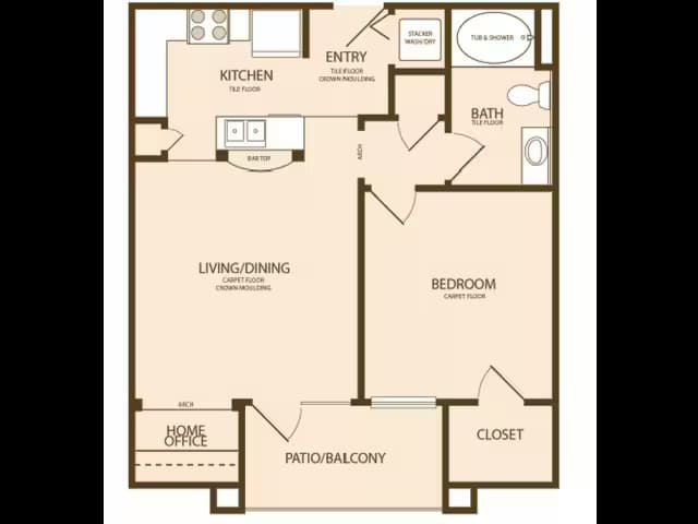 Unit A A floor plan