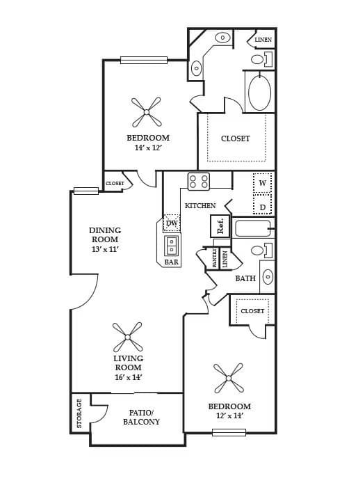 Unit 01-735 01-512 floor plan