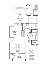 Hampton Court 01-735 floor plan