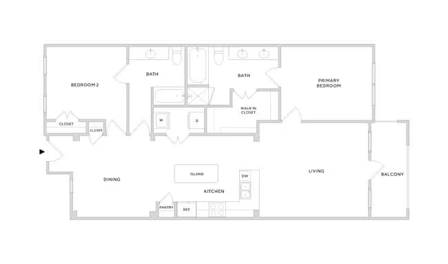 B5 Building 1-1309 floor plan