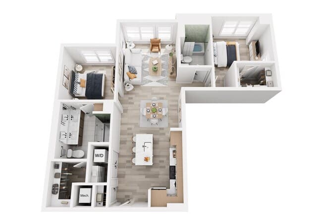 Unit 1326 926 floor plan